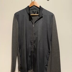 Theory Gray & Black Lightweight Jacket